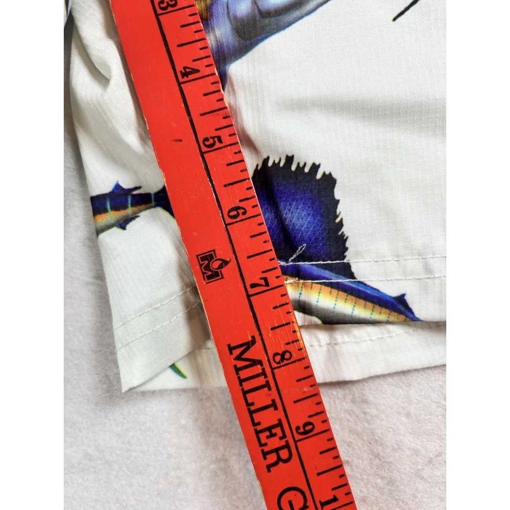 UZZI‎ Fish Billfish Men's Med (32x8) Swimsuit Swim Shorts Trunks Swimwear